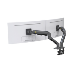 Montaje de Escritorio articulado para 2 monitores de 27-34" /  Soporta hasta 16 kg  por brazo/ Vesa 75 x 75 / 100 x 100 / Acero / Giro: 360°