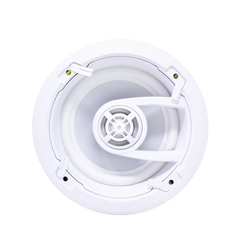 Ghost series, altavoz de 3 vías de plafón 9in, diseño trugrip  sin herramientas, woofer de polipropileno blanco, 150w 8ohms