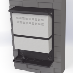 Gabinete Metálico para DVR/NVR con Chapa y llave.