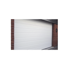 Puerta de Garage de Alta Calidad / Linea Central / Color Blanco 12X8 pies,  AISLADA, Estilo Americana.