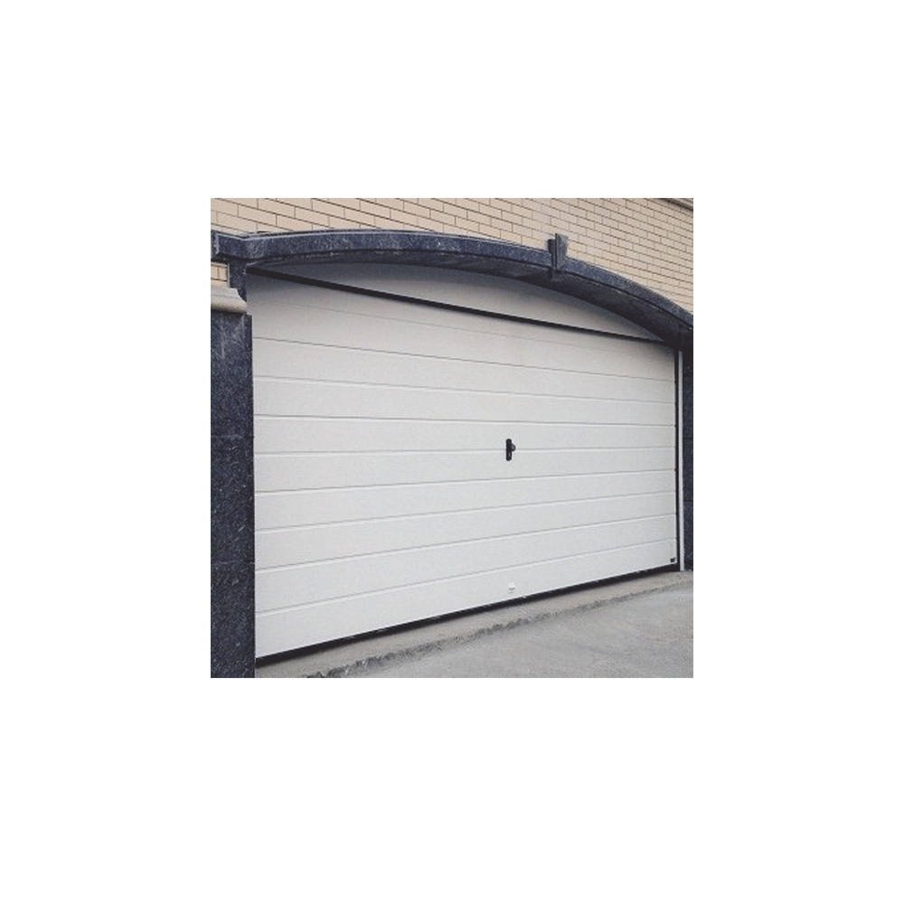Puerta de Garage de Alta Calidad / Linea Central / Color Blanco 12X8 pies,  AISLADA, Estilo Americana.