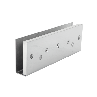 Montaje en "U" para Puertas de Vidrio /1/2" de Grosor/  Uso con chapas de 600 y 750 lbs / Ajuste por Opresores