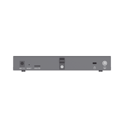 4 en 1: Firewall Nueva Generación, Router, PBX IP, Switch Gigabit de 5 Puertos (4 PoE) y 2 Puertos SFP 2.5 Gigabit