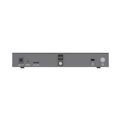 4 en 1: Firewall Nueva Generación, Router, PBX IP, Switch Gigabit de 5 Puertos (4 PoE) y 2 Puertos SFP 2.5 Gigabit