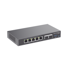 4 en 1: Firewall Nueva Generación, Router, IP PBX (24 usuarios / 8 llamadas), Switch Gigabit de 5 Puertos (4 PoE) y 2 Puertos SFP 2.5 Gigabit