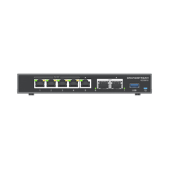 4 en 1: Firewall Nueva Generación, Router, IP PBX (24 usuarios / 8 llamadas), Switch Gigabit de 5 Puertos (4 PoE) y 2 Puertos SFP 2.5 Gigabit