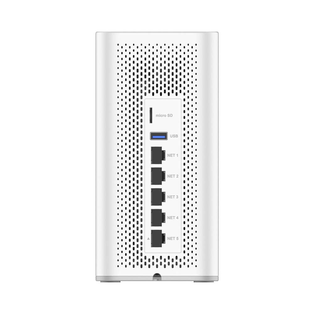4 en 1: Firewall Nueva Generación, Router Wi-Fi, IP PBX (24 usuarios / 8 llamadas simultáneas), Switch, incluye un AP Wi-Fi 6 de doble banda
