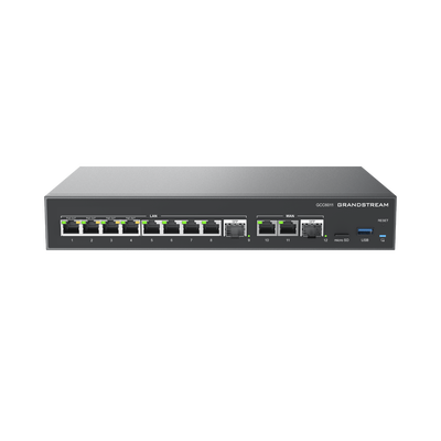 4 en 1: Firewall Nueva Generación, Router, PBX IP, Switch 10 Puertos Gigabit (4 PoE) + 2 Puertos SFP 2.5 Gigabit