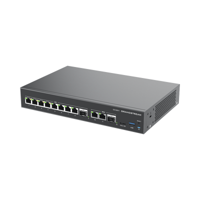 4 en 1: Firewall Nueva Generación, Router, PBX IP, Switch 10 Puertos Gigabit (4 PoE) + 2 Puertos SFP 2.5 Gigabit