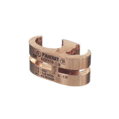 Conector de Conexión Tierra tipo "E" para Conductor de Cobre 6 AWG SOL – 1/0 AWG STR (16–50 mm2).