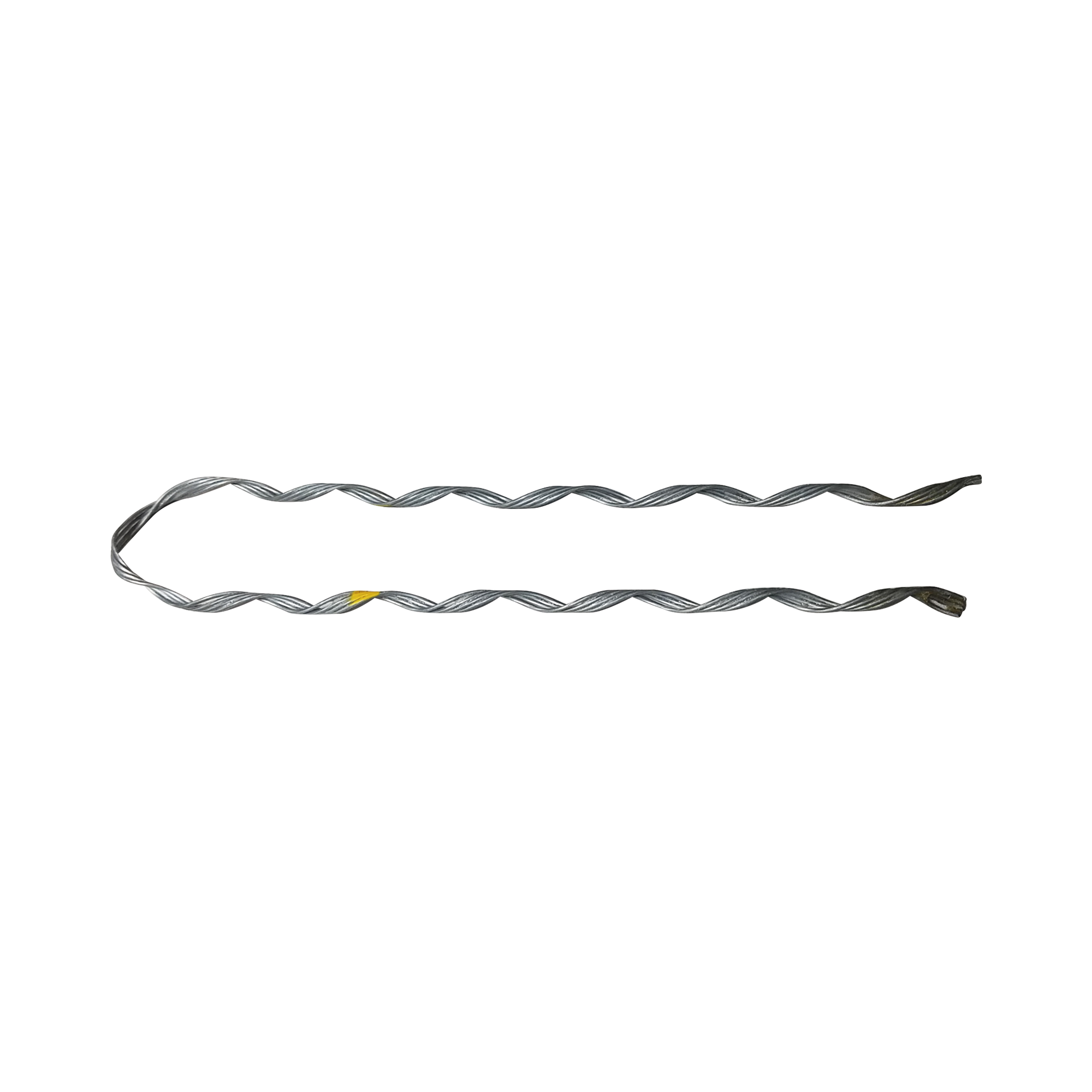 Remate Preformado de Acero Galvanizado para fibra Mini-ADSS, Diámetros 6-7 mm (Estructura de 4 hilos con Polvo Abrasivo)