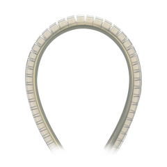 Cubre-filos Ranurado con Adhesivo, para Bordes de 2.5 a 3.7mm, de 30.5m de Largo, Color Natural