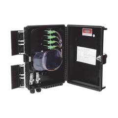 Cierre de Empalme para 24 Fusiones de Fibra Óptica, Interior/Exterior, con 16 Acopladores SC/APC y Splitter 1x16 SC/APC Incluido, IP65