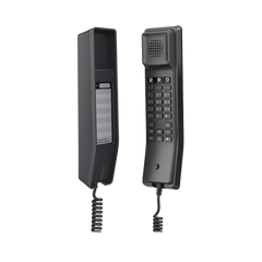 Teléfono IP para Hoteles / Altavoz HD / 2 Cuentas y Líneas SIP / 10 Teclas de Marcación Rápida / 3 Teclas Programables / Códec OPUS / Gestión GDMS / Instalación en Escritorio y Pared / PoE 100 Mbps