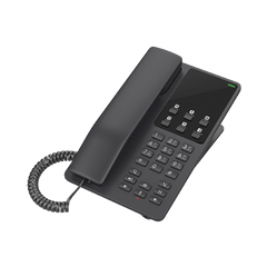 Teléfono IP Hotelero, 2 líneas SIP con 2 cuentas, codec Opus, IPV4/IPV6, color negro, con gestión en la nube GDMS