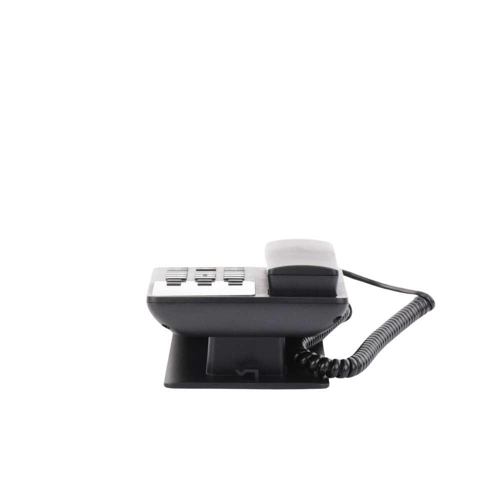 Teléfono IP Hotelero, 2 líneas SIP con 2 cuentas, codec Opus, IPV4/IPV6, color negro, con gestión en la nube GDMS