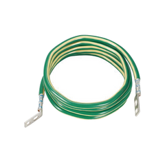 Jumper para Aterrizar Equipos, 6 AWG, con Terminal Doblada a 45 Grados (LCC6-14JAWH-L) Para Conexión a Tierra y Terminal Recta (LCC6 - 14JAW-L) Para Equipos , 2.4 m de Largo