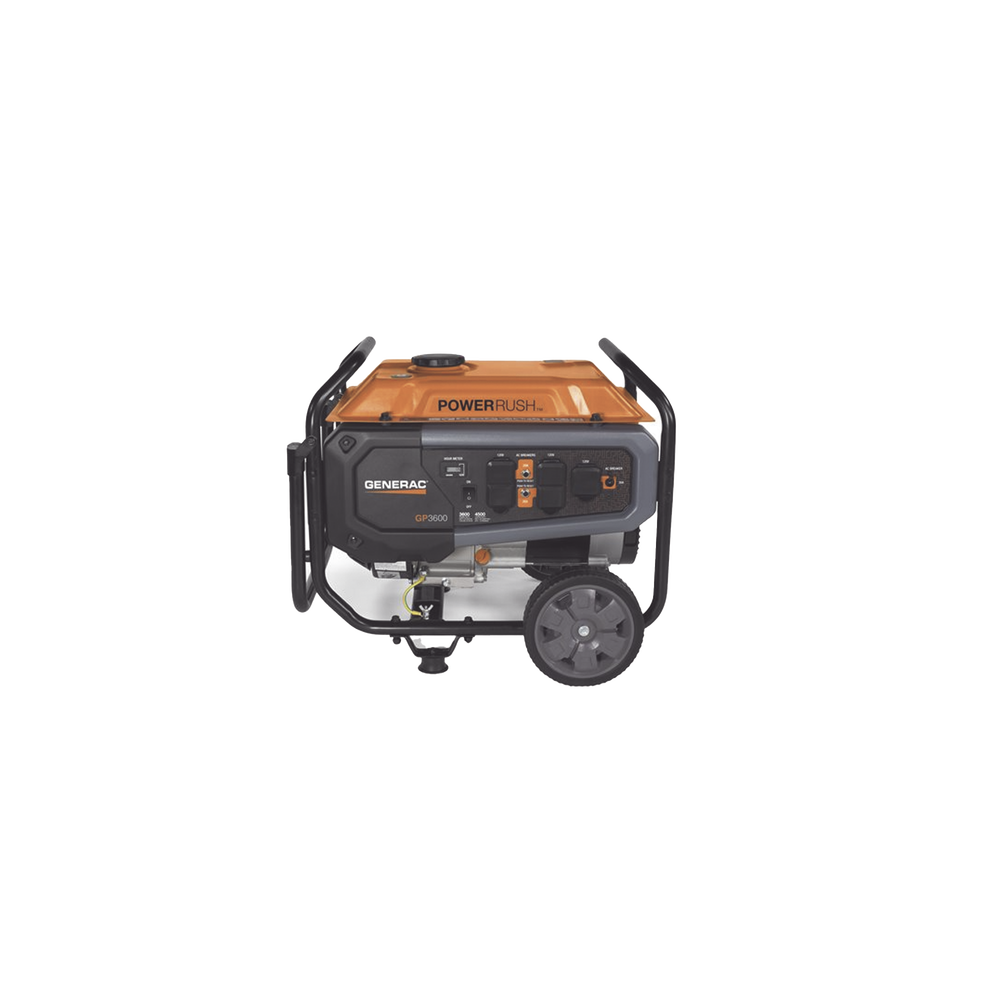 Generador Portátil a Gasolina, 3.6 kW, 120Vca, Arranque Manual