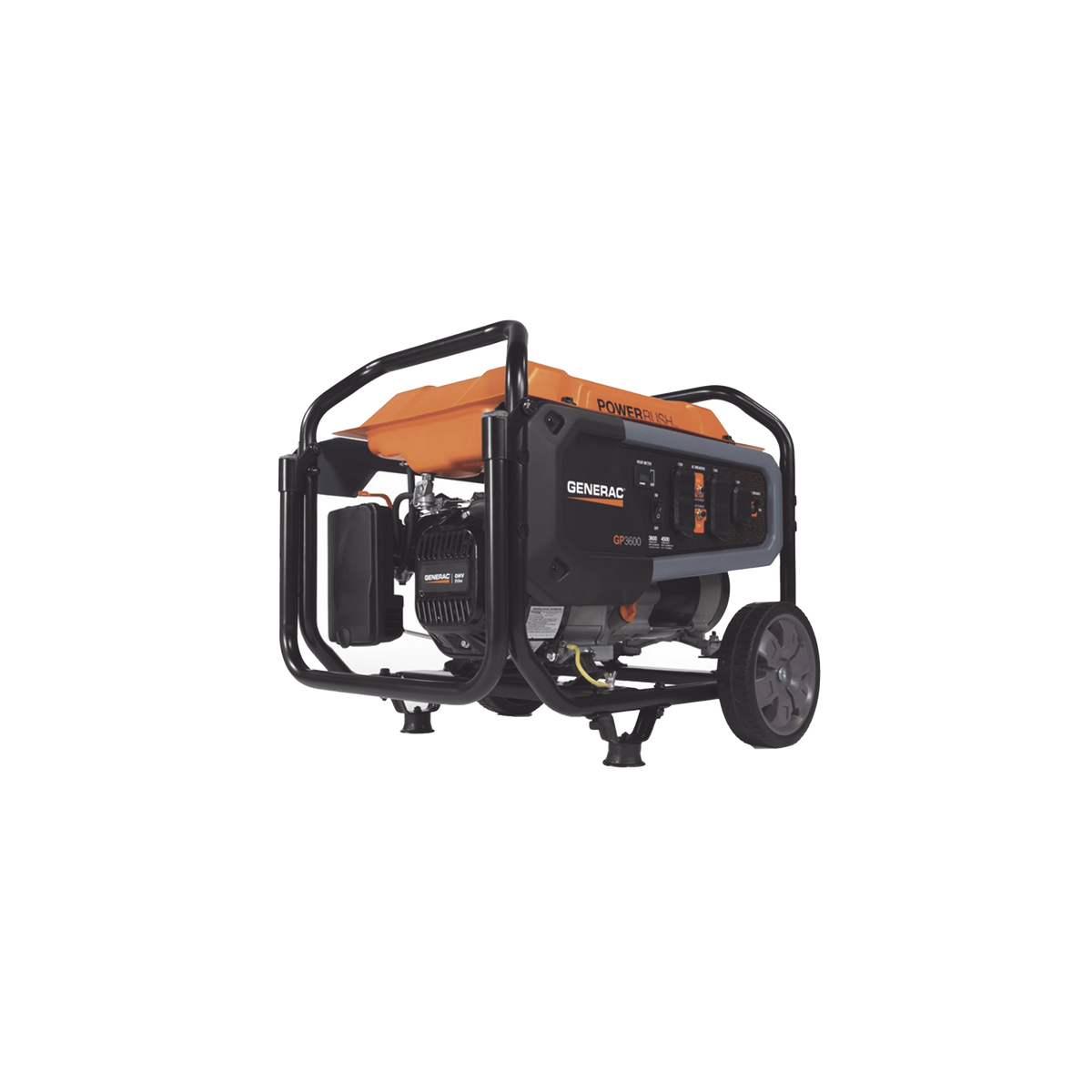 Generador Portátil a Gasolina, 3.6 kW, 120Vca, Arranque Manual