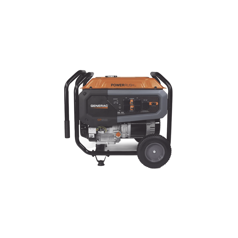 Generador Portátil a Gasolina, 6.5 kW, 120/240Vca, Arranque Manual