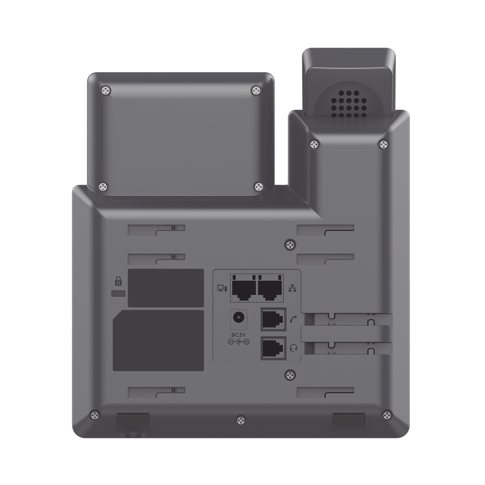 Teléfono IP Grado Operador, 2 líneas SIP con 2 cuentas, PoE, codec Opus, IPV4/IPV6 con gestión en la nube GDMS