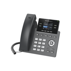Teléfono IP Grado Operador, 4 líneas SIP con 2 cuentas, pantalla a color 2.4", codec Opus, IPV4/IPV6 con gestión en la nube GDMS