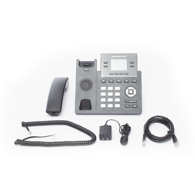 Teléfono IP Grado Operador, 4 líneas SIP con 2 cuentas, puertos Gigabit PoE, pantalla a color 2.4", codec Opus, IPV4/IPV6 con gestión en la nube GDMS