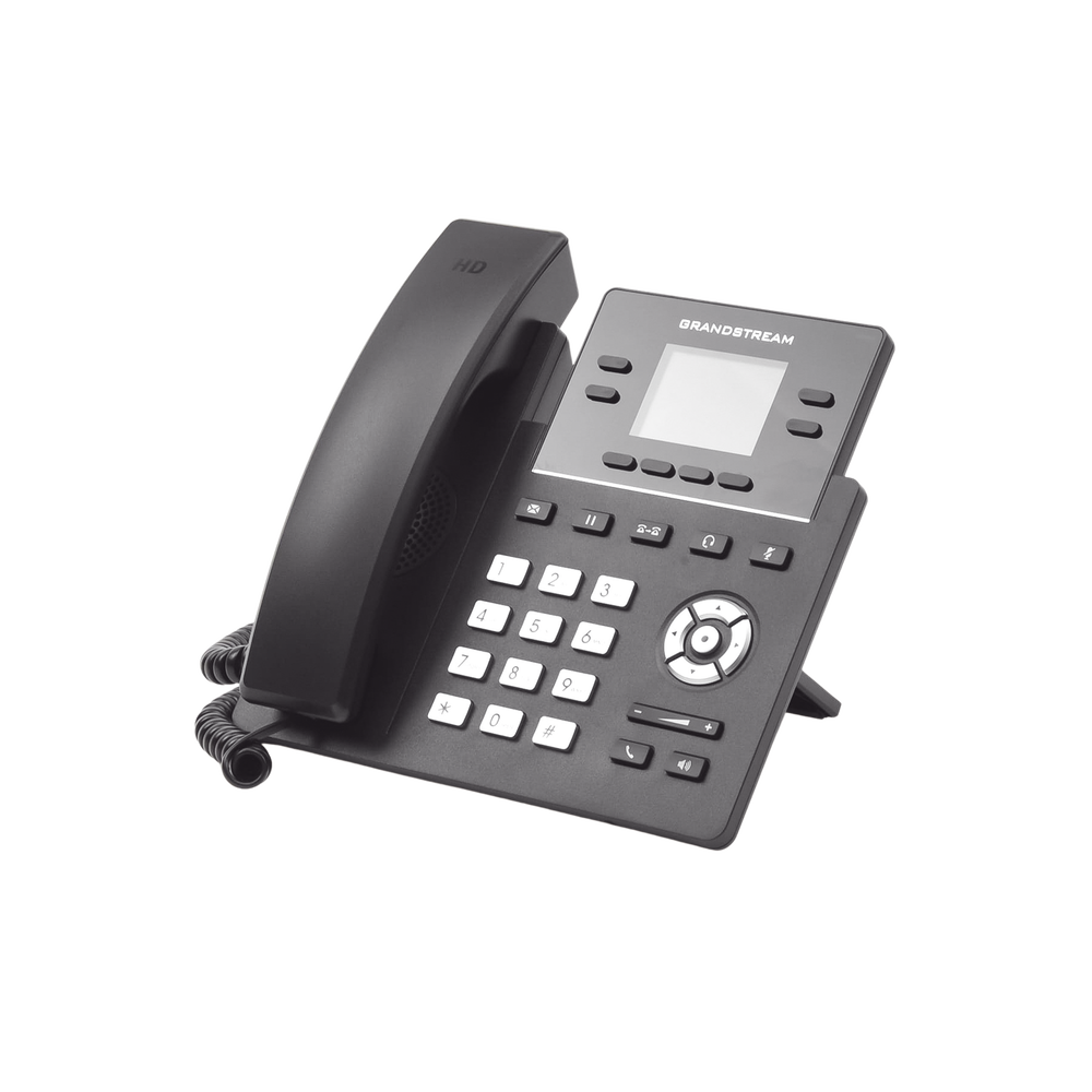 Teléfono IP Grado Operador, 4 líneas SIP, pantalla a color 2.4", PoE, codec Opus, IPV4/IPV6 con gestión en la nube GDMS