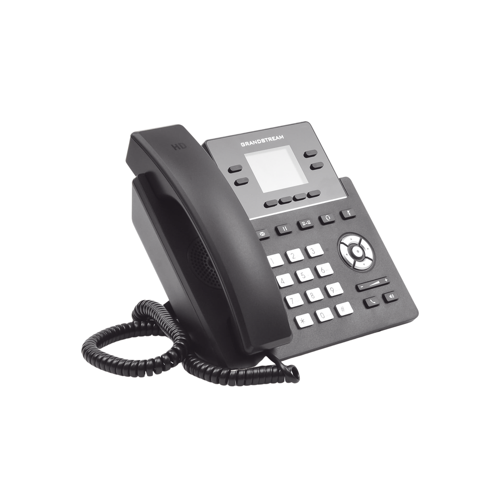 Teléfono IP Grado Operador, 4 líneas SIP, pantalla a color 2.4", PoE, codec Opus, IPV4/IPV6 con gestión en la nube GDMS