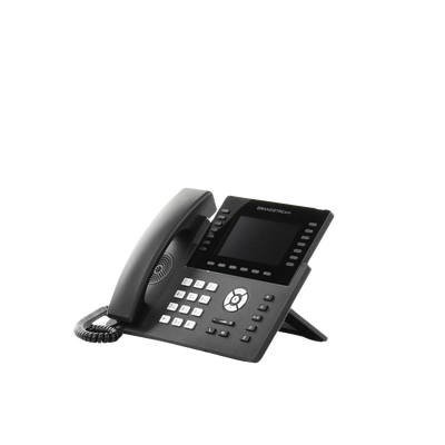 Teléfono IP Wi-Fi, Grado Operador, 14 líneas SIP con 6 cuentas, pantalla LCD  5", puertos Gigabit, Bluetooth, PoE, codec Opus, IPV4/IPV6 con gestión en la nube GDMS