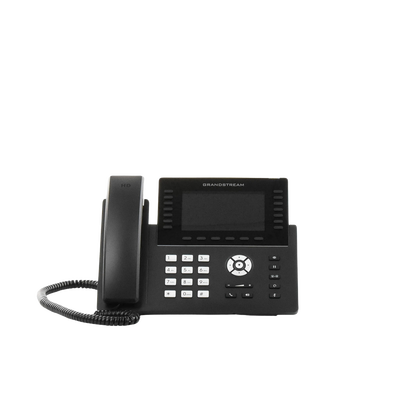 Teléfono IP Wi-Fi, Grado Operador, 14 líneas SIP con 6 cuentas, pantalla LCD  5", puertos Gigabit, Bluetooth, PoE, codec Opus, IPV4/IPV6 con gestión en la nube GDMS