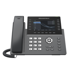 Teléfono IP Wi-Fi, Grado Operador, 14 líneas SIP con 6 cuentas, pantalla LCD  5", puertos Gigabit, Bluetooth, PoE, codec Opus, IPV4/IPV6 con gestión en la nube GDMS