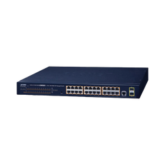 Switch PoE Administrable Capa 2 / 24 Puertos10/100/1000BASE-T / 2 SFP 100/1000BASE-X / POE 802.3af/at
