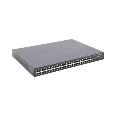 Switch Administrable Capa 2 de 48 Puertos Gigabit 10/100/1000T, 4 Puertos SFP 100/1000X