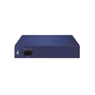 Switch PoE No Administrable de Escritorio, 2 Puertos Gigabit 802.3bt, 4 Puertos Gigabit 802.3at, 2 Puertos 10/100/1000, 2 Puertos SFP Gigabit.