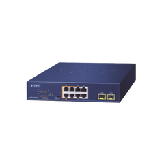 Switch PoE No Administrable de Escritorio, 2 Puertos Gigabit 802.3bt, 4 Puertos Gigabit 802.3at, 2 Puertos 10/100/1000, 2 Puertos SFP Gigabit.