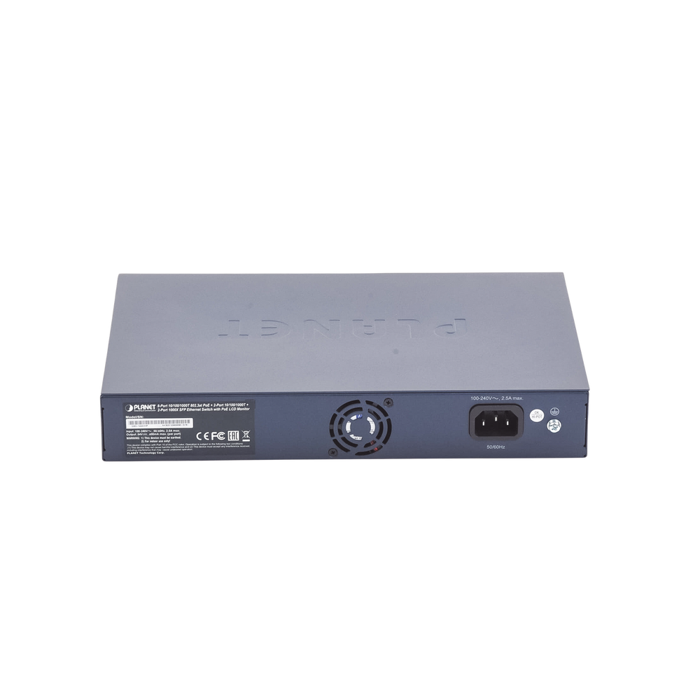 Switch No Administrable 8 Puertos Gigabit con Modo Extender a 250 m,  2 Puertos Uplink 10/100/1000 Mbps, 2 Puertos SFP
