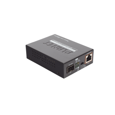Convertidor de Medios PoE, 1 Puerto RJ45 Gigabit con Salida PoE 802.3af/at/bt (Hasta 60 W)/ 1 Puerto SFP 100/1000BASE-X