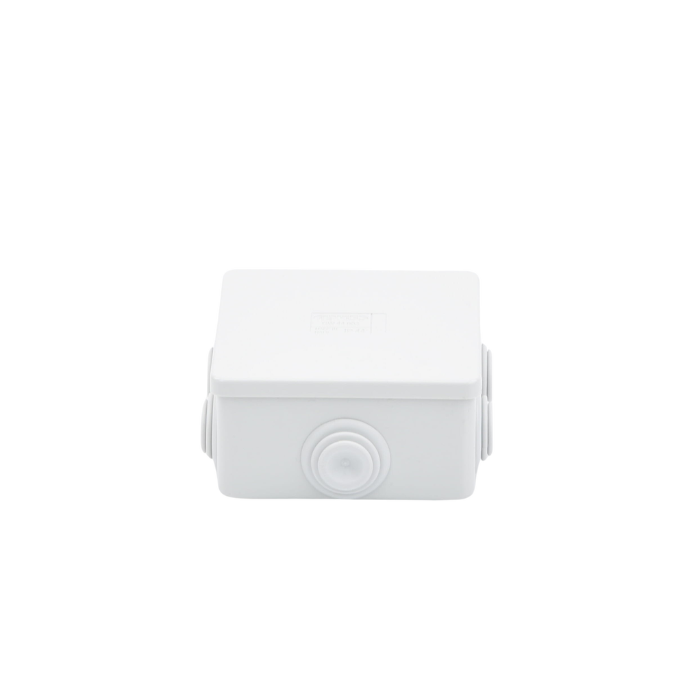 Caja Estanca de PVC Para Derivación y Conexión, 10 Entradas, Tapa con Tornillo de 1/4" de Vuelta, 150x110x70 mm (Área interna), Uso Exterior IP55, Material que no Propaga el Fuego y Libre de Hálogenos