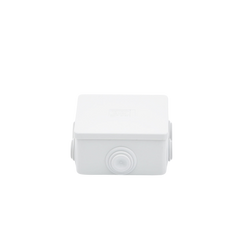 Caja de derivación de PVC Auto-Extinguible con 10 entradas, tapa y tornillo de media vuelta de 1/4", 150x110x70 mm (5.9 x 4.3 x 2.7 in), Para Exterior (IP55)
