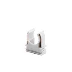 Soporte de presión (Abrazadera), PVC Auto-extinguible, abierto para tubería de 16 mm