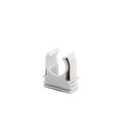 Soporte de presión (Abrazadera), PVC Auto-extinguible, abierto para tubería de 16 mm