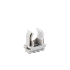 Soporte de presión (Abrazadera), PVC Auto-extinguible, abierto para tubería de 16 mm