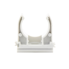 Soporte de presión (Abrazadera), PVC Auto-extinguible, abierto para tubería de 25 mm