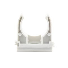 Soporte de presión (Abrazadera), PVC Auto-extinguible, abierto para tubería de 25 mm