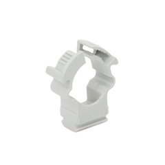 Soporte de collar (Abrazadera), PVC Auto-extinguible, cerrado para tubería de 16 mm
