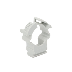 Soporte de collar (Abrazadera), PVC Auto-extinguible, cerrado para tubería de 16 mm