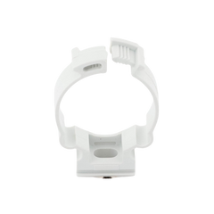 Soporte de collar (Abrazadera), PVC Auto-extinguible, cerrado para tubería de 32 mm