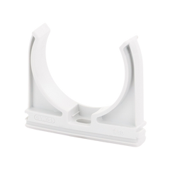 Soporte de presión (Abrazadera), PVC Auto-extinguible, abierto para tubería de 50 mm
