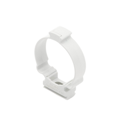 Soporte de collar (Abrazadera), PVC Auto-extinguible, cerrado para tubería de 40 mm